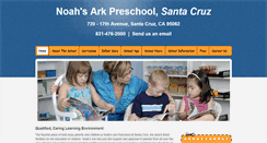 Desktop Screenshot of noahsarkpreschoolsantacruz.com